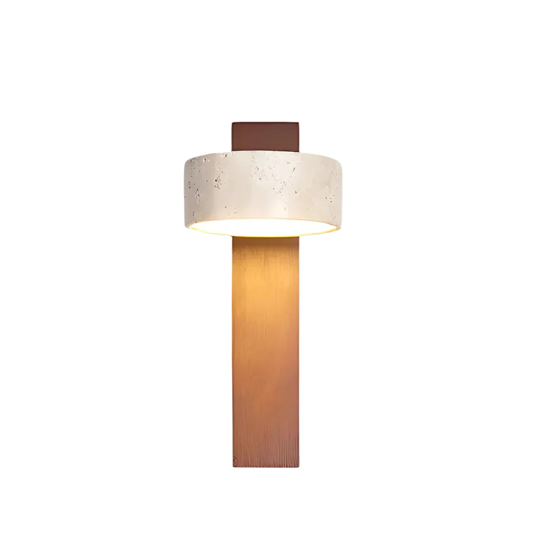Minimalistyczna kinkietowa lampa ścienna w stylu japońskim z oświetleniem LED