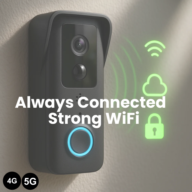 Inteligentna Kamera Dzwonka WiFi 1080P - Bezprzewodowe i wysokiej rozdzielczości
