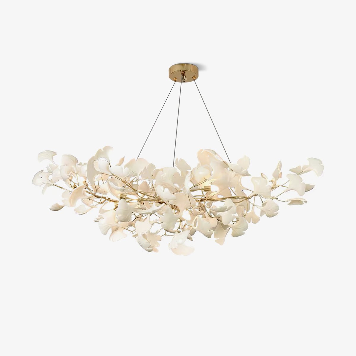 Nowoczesna wisząca lampa ścienna w kształcie liścia