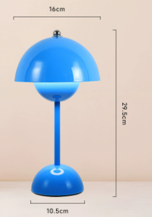 Bezprzewodowa ściemnialna ładowalna lampa stołowa LED w stylu skandynawskim
