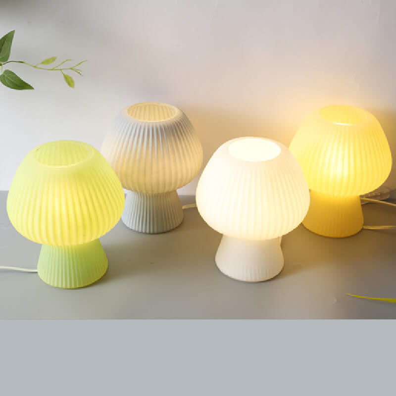 Minimalistyczne oświetlenie nocne lampka grzybek