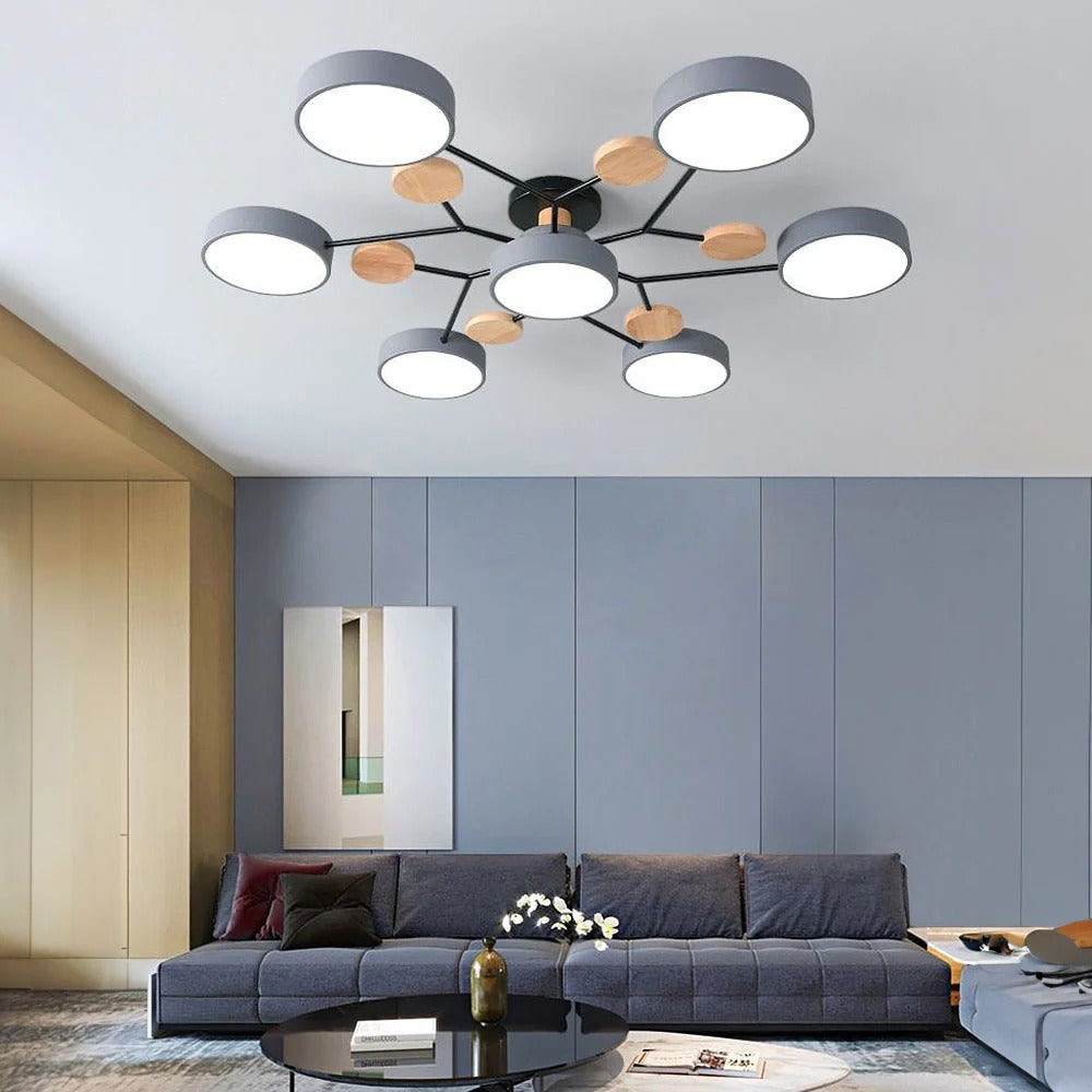 Minimalistyczna lampa sufitowa LED wnętrz