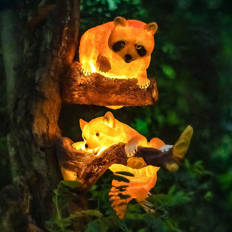 Nowoczesna lampa ogrodowa Słoneczna przyroda