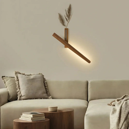 Nowoczesna lampa obrotowa z wazonem – kinkiet z dotykowym sterowaniem