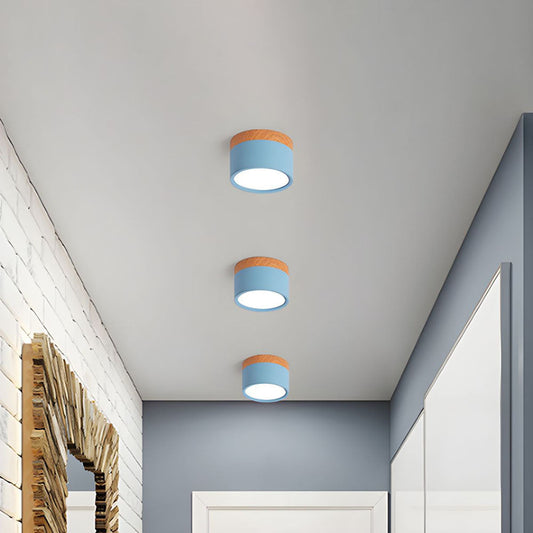 Kompaktowa montowana cylindryczna lampa sufitowa LED