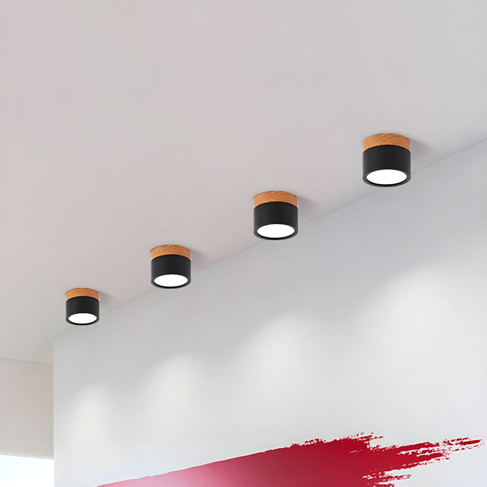Kompaktowa montowana cylindryczna lampa sufitowa LED