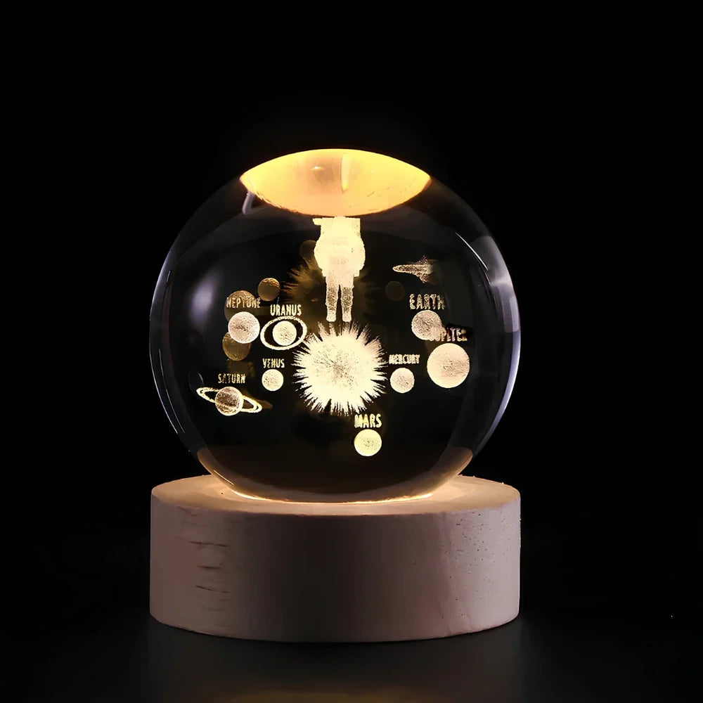 Dekoracyjna kula 3D Galaxy LED lampka nocna