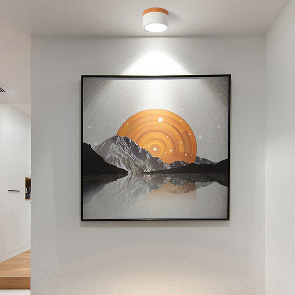 Kompaktowa montowana cylindryczna lampa sufitowa LED