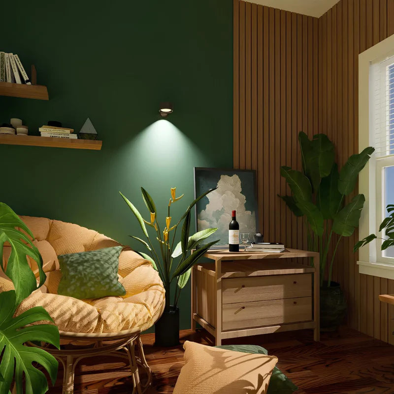 Magnetic LED Wall Lamp with Rechargeable and Adjustable 360° Head
