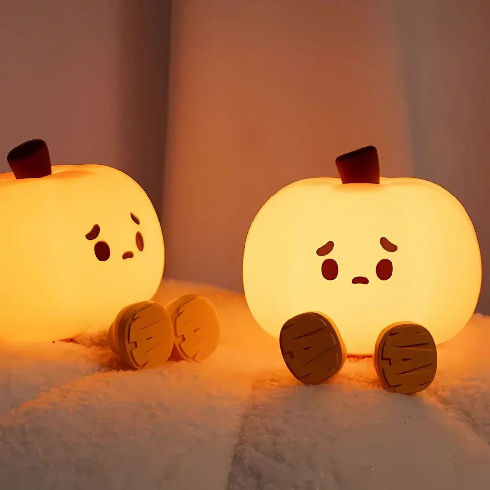 Urocza zwierzę lampka nocna LED z dotykowym i ściskanym sterowaniem