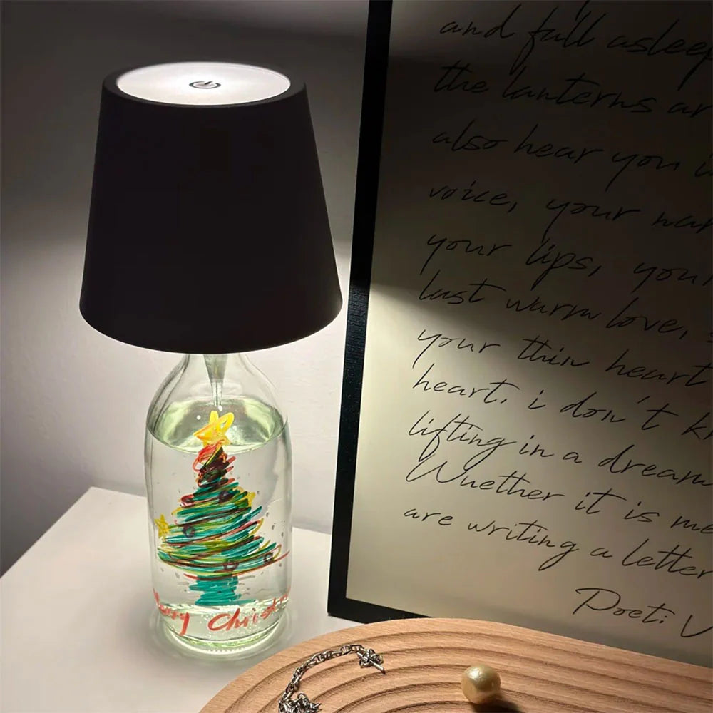 Kreatywna Ładowalna Lampa Dekoracyjna LED na Butelkę