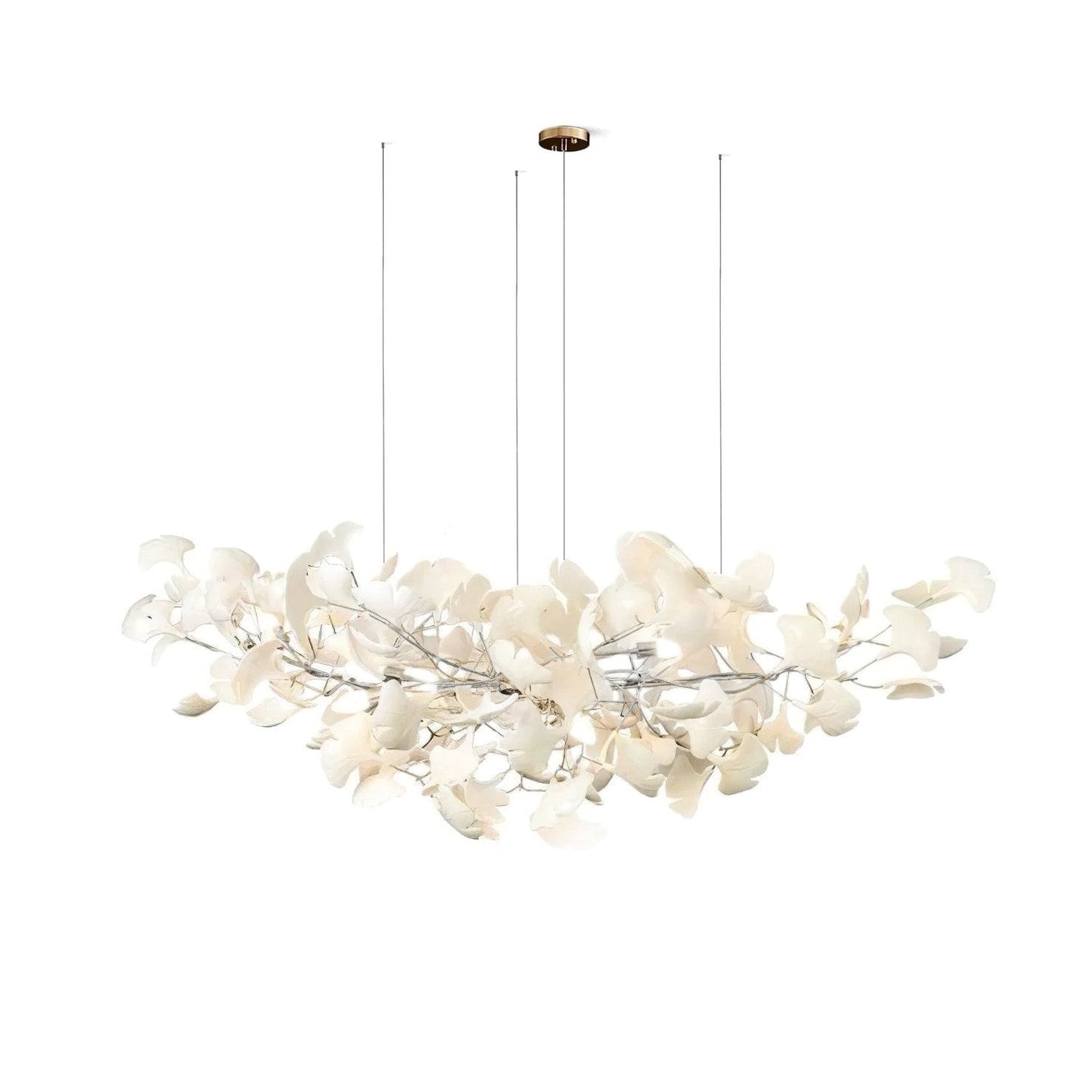 Nowoczesna wisząca lampa ścienna w kształcie liścia
