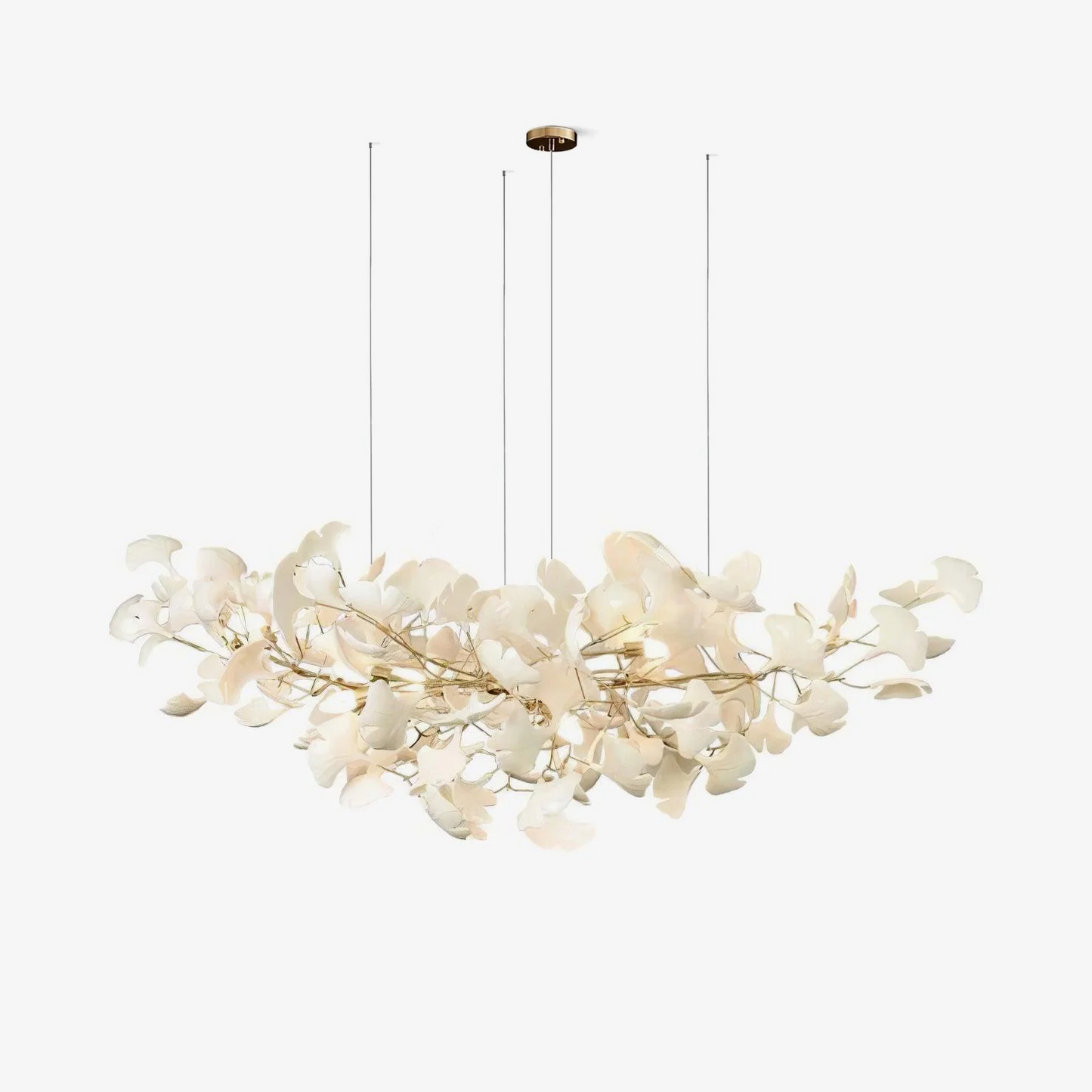 Nowoczesna wisząca lampa ścienna w kształcie liścia