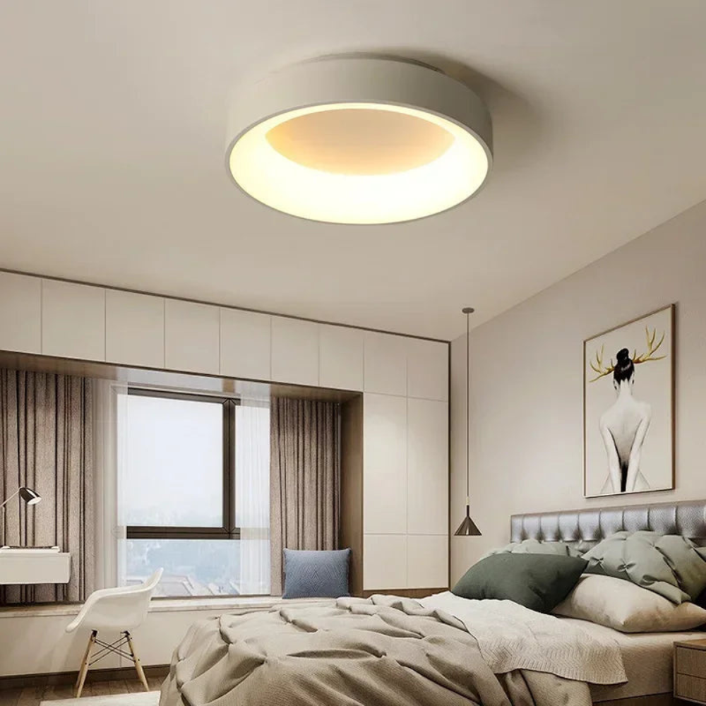 Oświetlenie wnętrz Nordycka okrągła lampa sufitowa LED