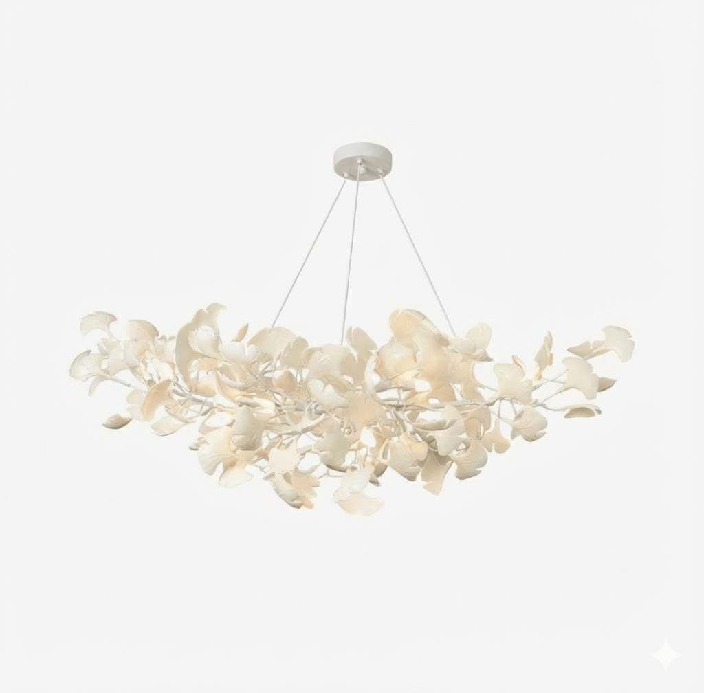 Nowoczesna wisząca lampa ścienna w kształcie liścia