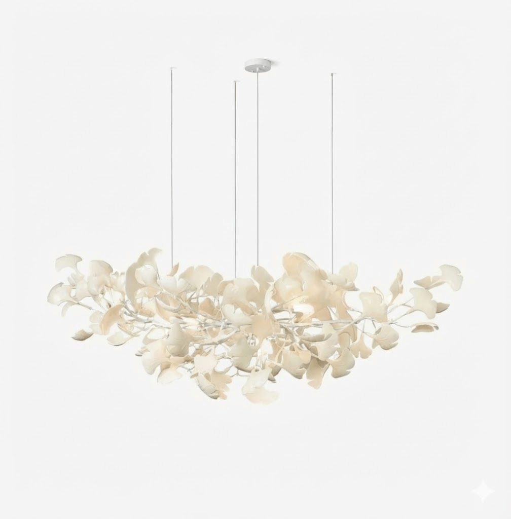Nowoczesna wisząca lampa ścienna w kształcie liścia