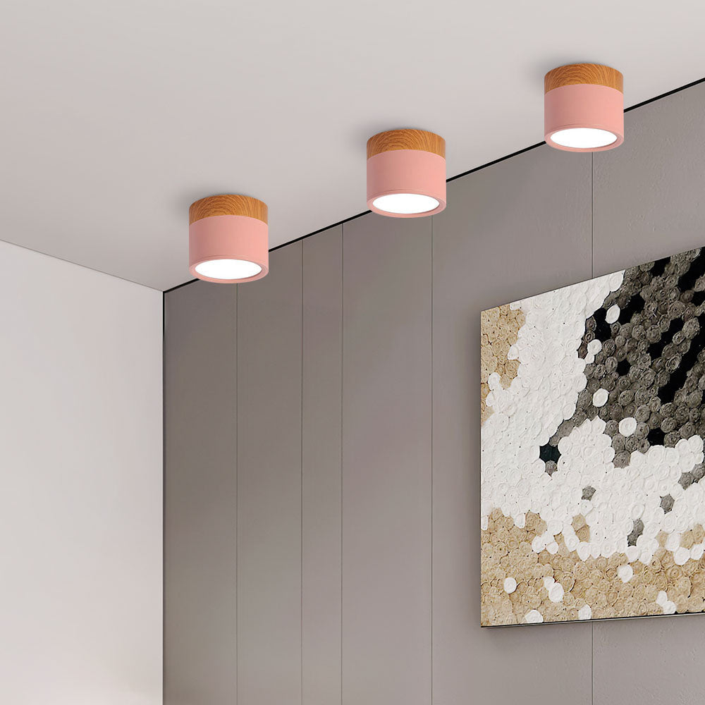 Kompaktowa montowana cylindryczna lampa sufitowa LED