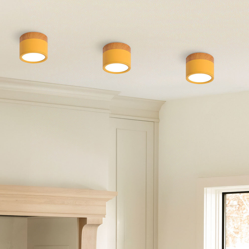 Kompaktowa montowana cylindryczna lampa sufitowa LED