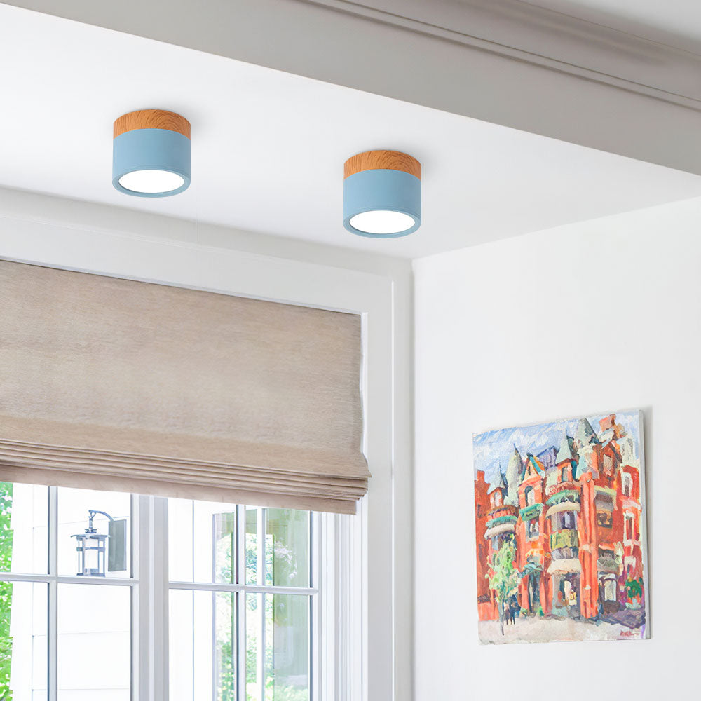 Kompaktowa montowana cylindryczna lampa sufitowa LED