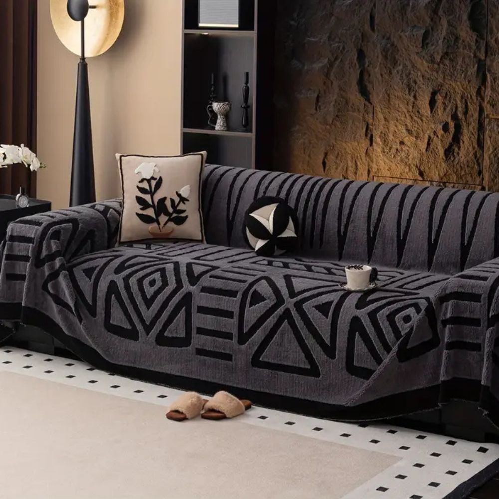 Urban Maze Sofa Cover – Soft Washable Non-Slip Protector