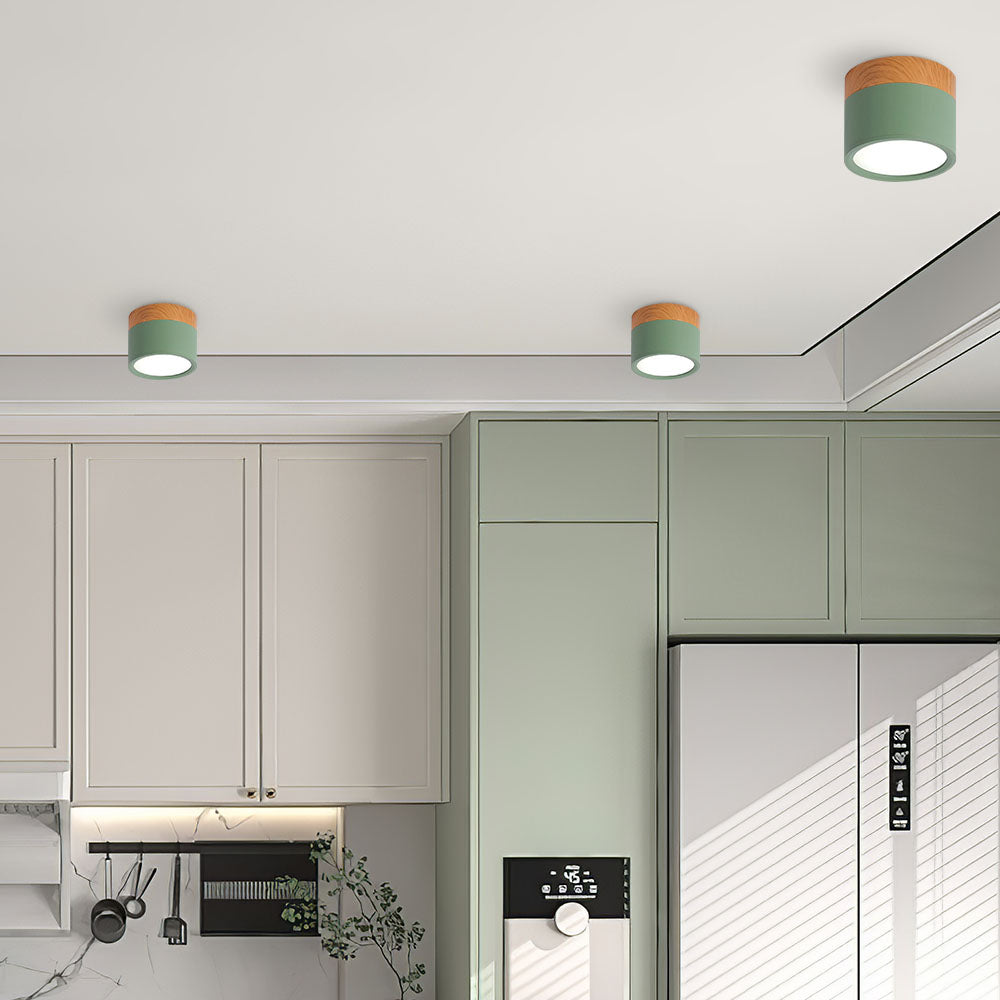 Kompaktowa montowana cylindryczna lampa sufitowa LED