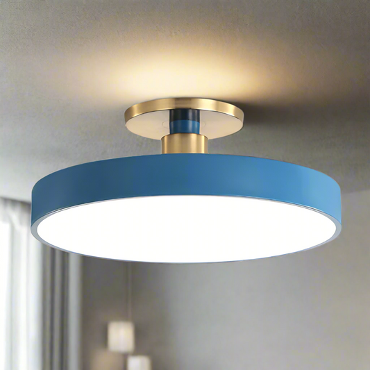 Nowoczesne Ciepła Okrągła Lampa Sufitowa LED