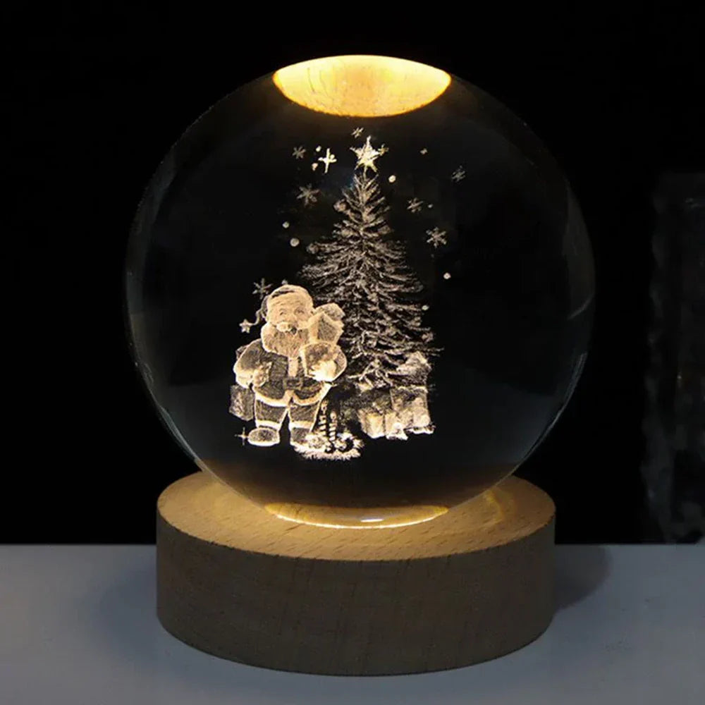 Elegancka dekoracyjna kryształowa kula 3D