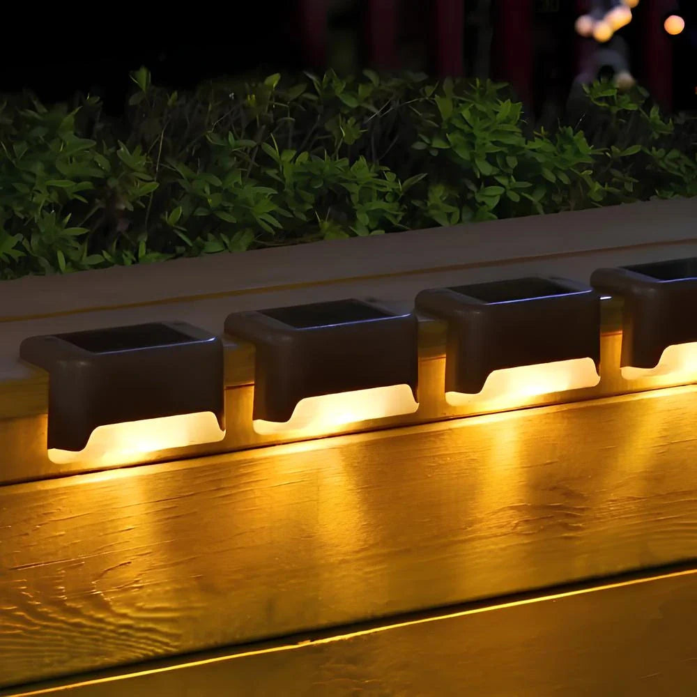 Automatyczne bezprzewodowe zewnętrzne lampy solarne do eleganckich schodów