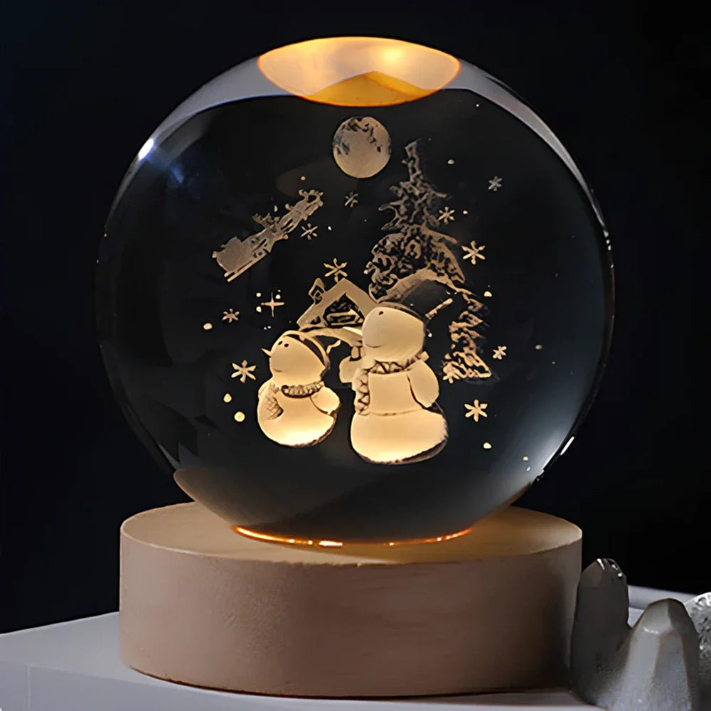 Dekoracyjna kula 3D Galaxy LED lampka nocna