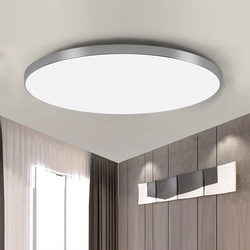 Nastrojowa smukła okrągła lampa LED sufitowa do salonu