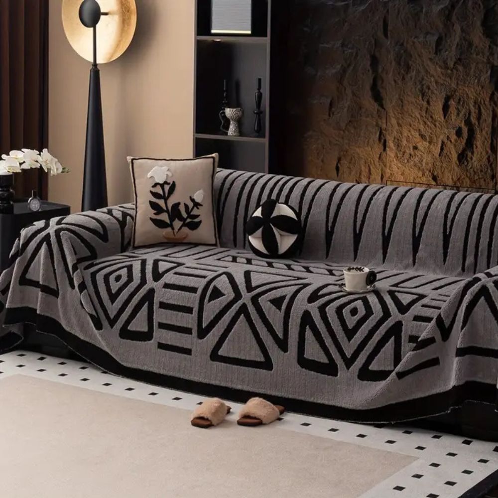 Urban Maze Sofa Cover – Soft Washable Non-Slip Protector