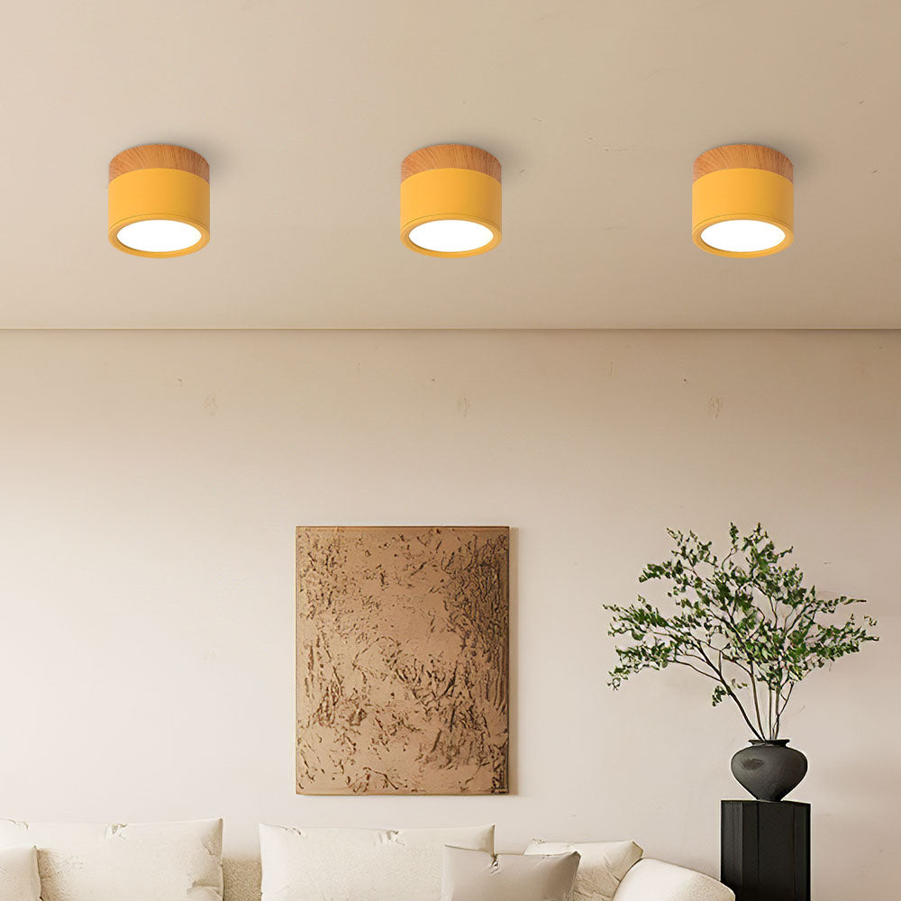 Kompaktowa montowana cylindryczna lampa sufitowa LED