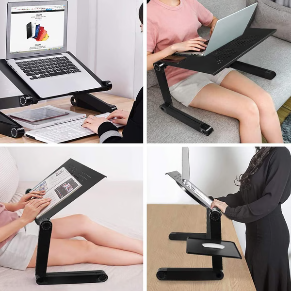 Regulowany uniwersalny obrotowy stojak na laptopa 360° slim
