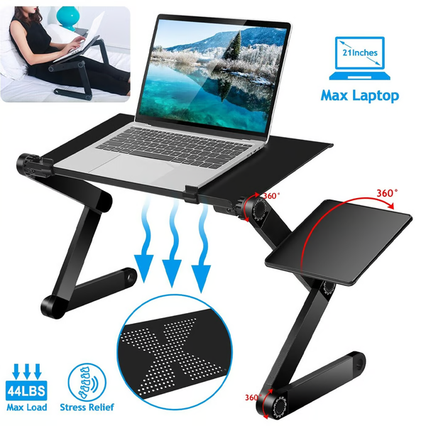 Regulowany uniwersalny obrotowy stojak na laptopa 360° slim