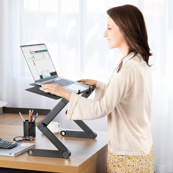 Regulowany uniwersalny obrotowy stojak na laptopa 360° slim