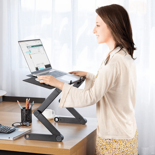 Regulowany uniwersalny obrotowy stojak na laptopa 360° slim