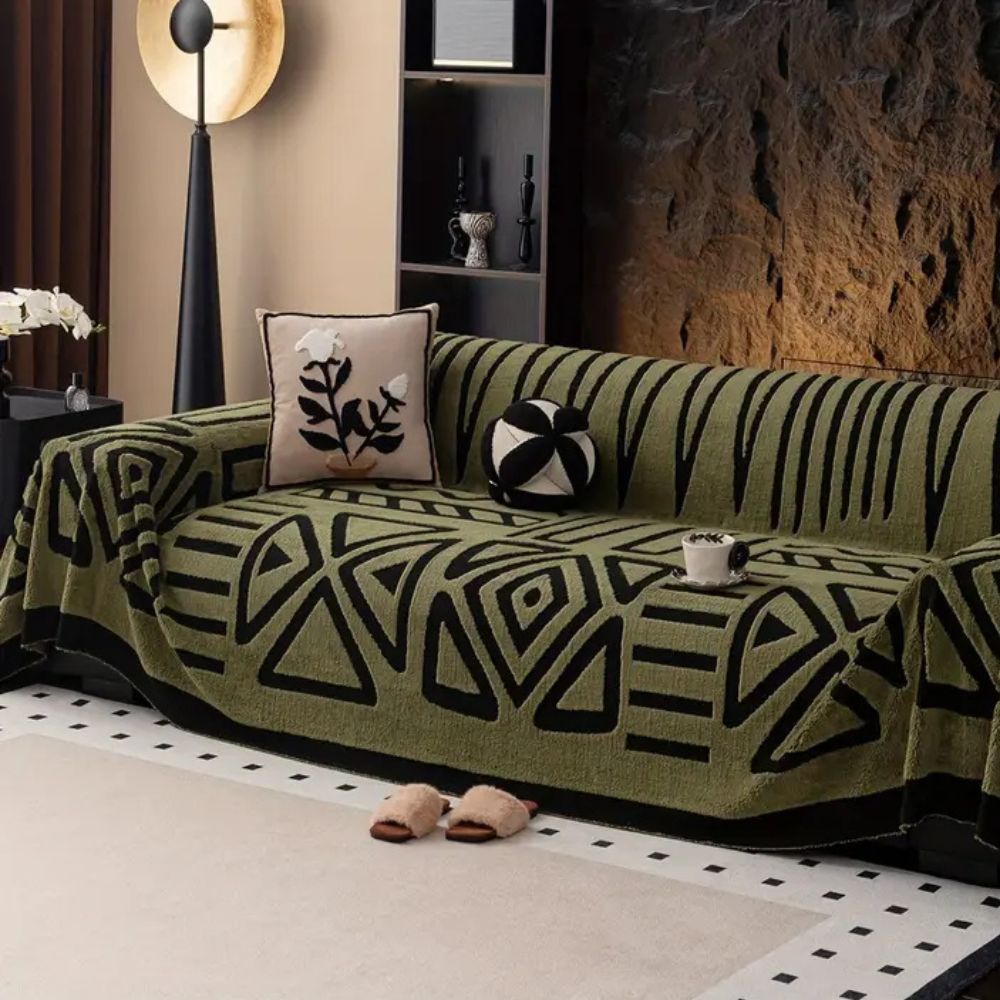 Urban Maze Sofa Cover – Soft Washable Non-Slip Protector