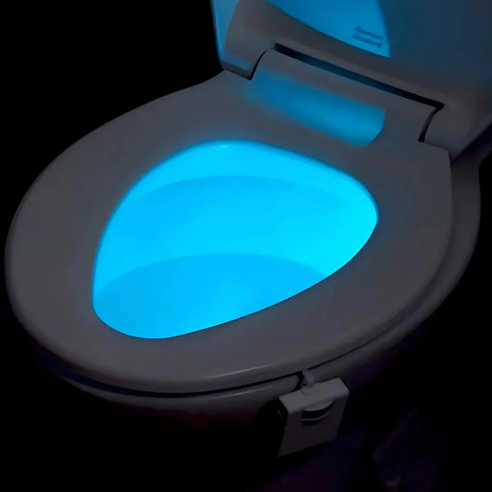 Automatyczna czujnikowy LED nocny podświetlacz toalety 8 kolorów