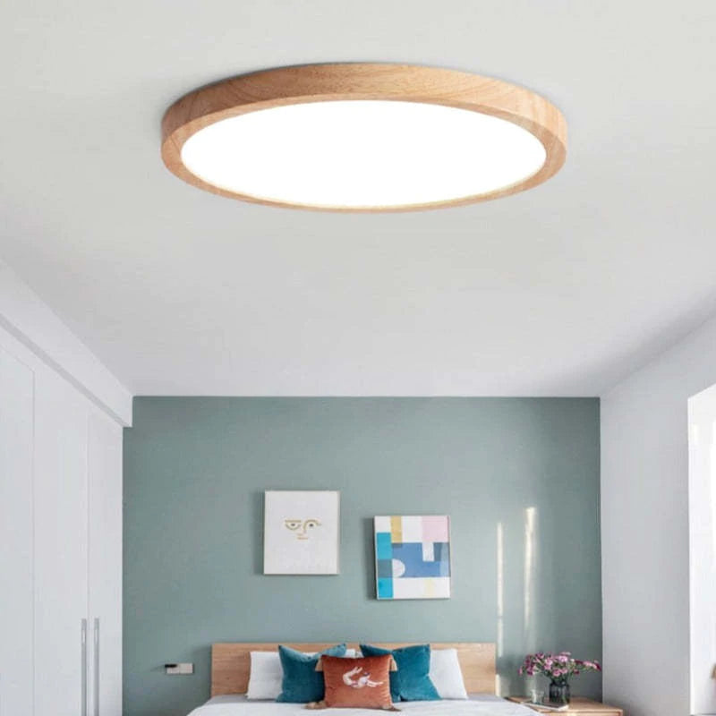 Jasna lampa sufitowa LED - Nowoczesne przyciemniane oświetlenie