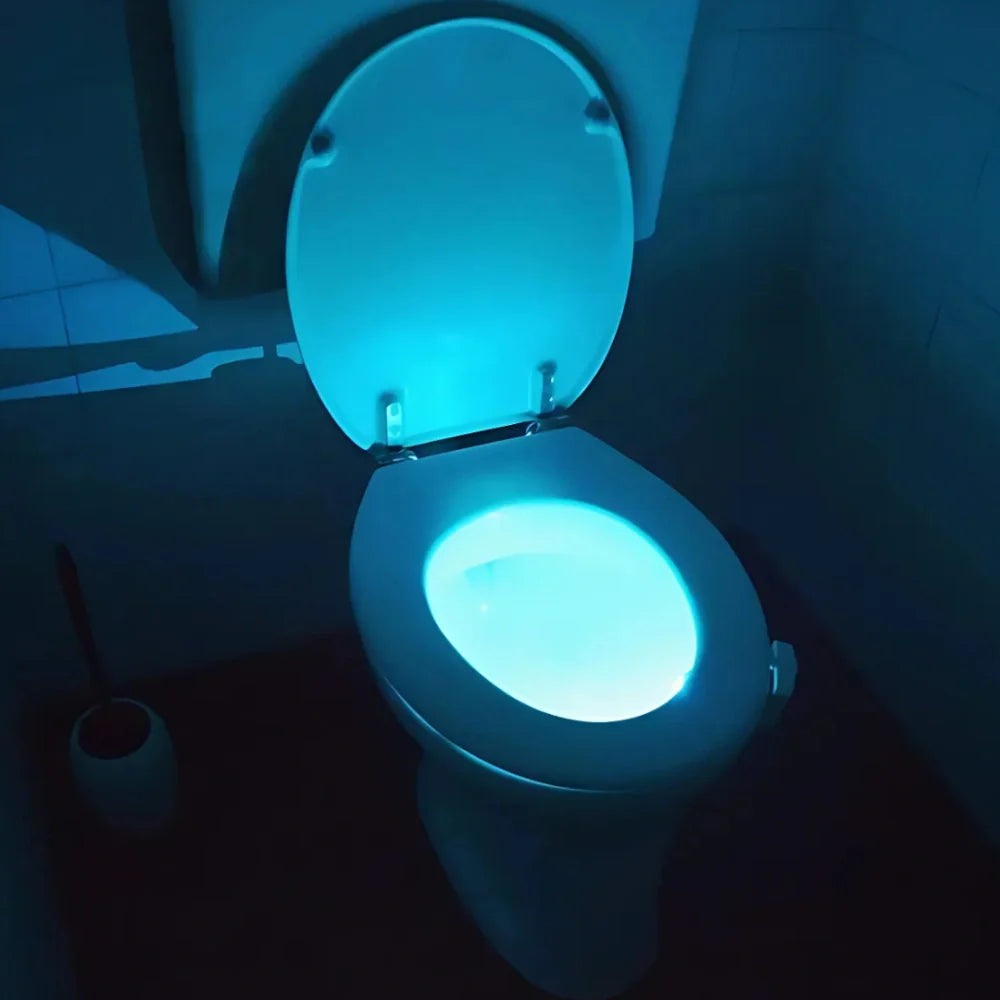 Automatyczna czujnikowy LED nocny podświetlacz toalety 8 kolorów