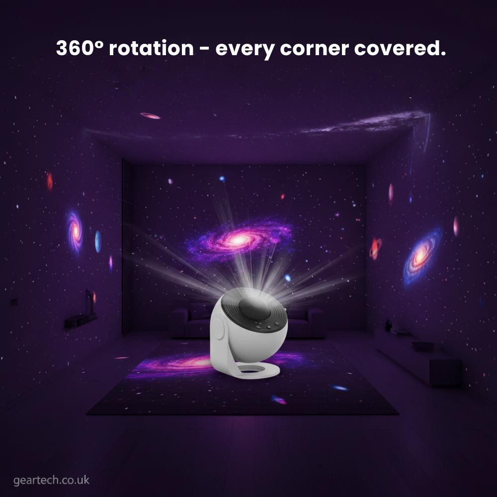Magiczny zachwycający projektor gwiazd LED 360° obrotowy