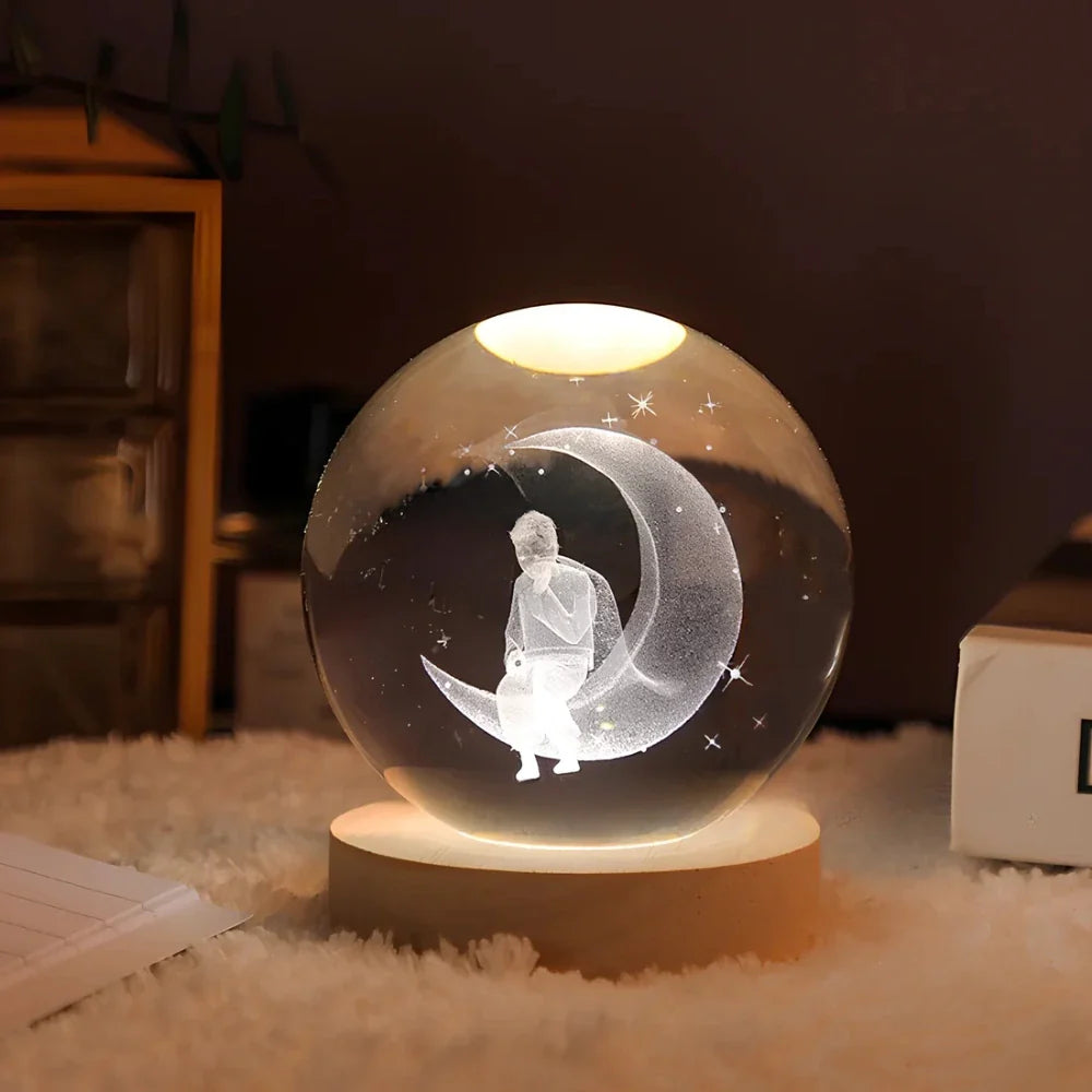 Dekoracyjna kula 3D Galaxy LED lampka nocna