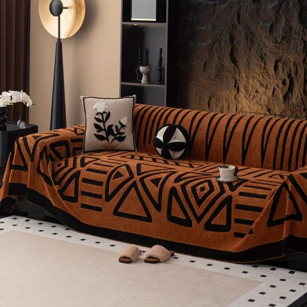 Urban Maze Sofa Cover – Soft Washable Non-Slip Protector