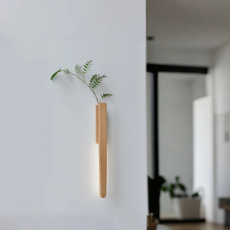 Nowoczesna lampa obrotowa z wazonem – kinkiet z dotykowym sterowaniem