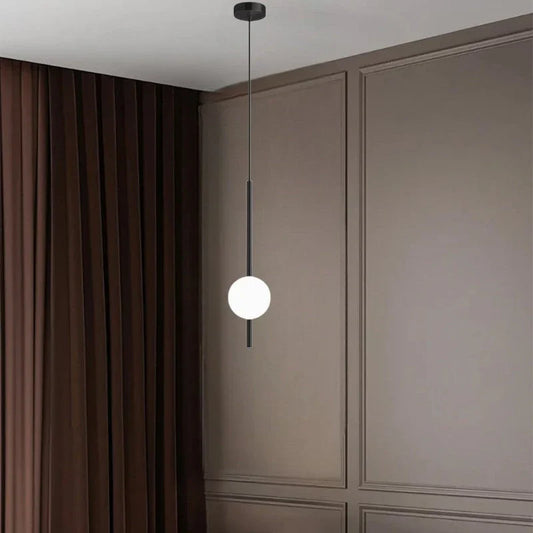 Minimalistyczna skandynawska okrągła lampa wisząca