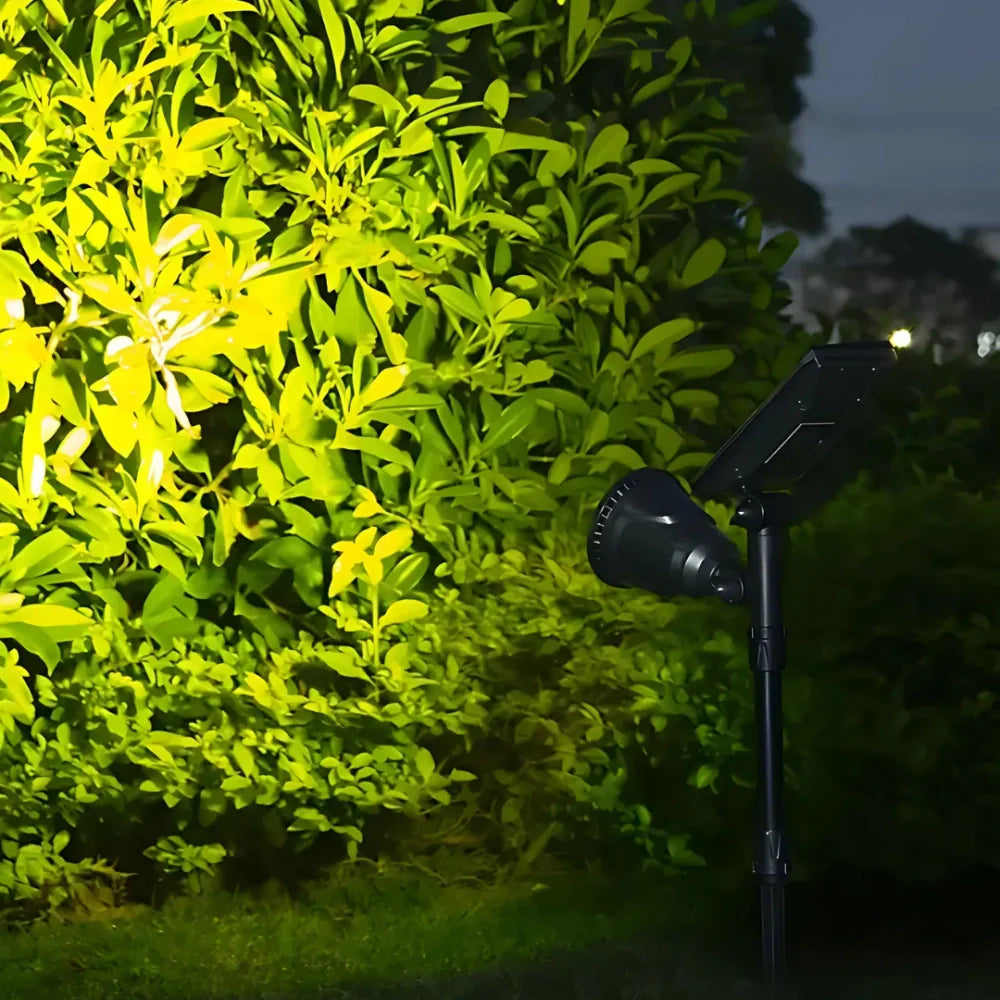 Mocny Solarny Wodoodporny Reflektor LED do Ogrodu 9 Kolorów