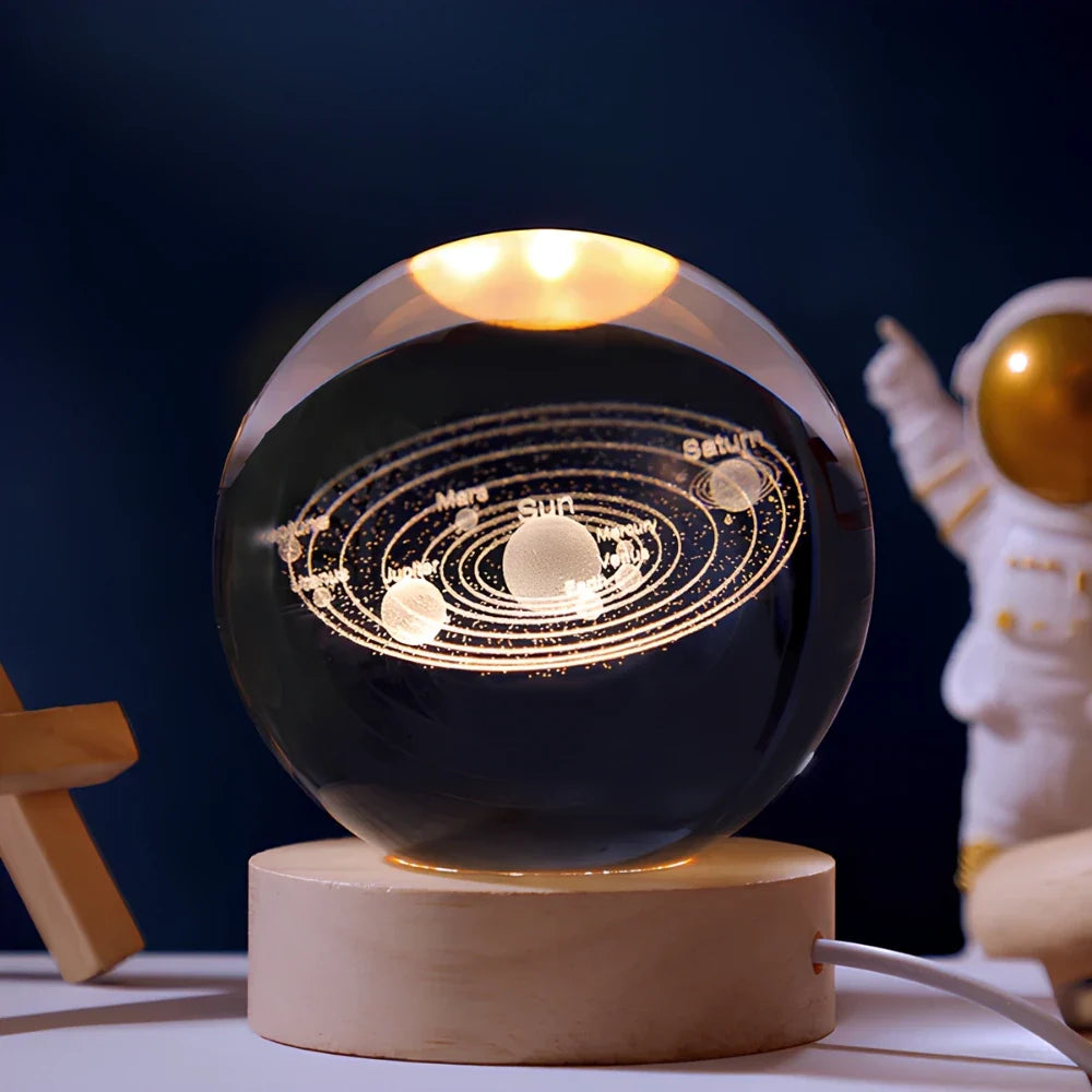 Dekoracyjna kula 3D Galaxy LED lampka nocna