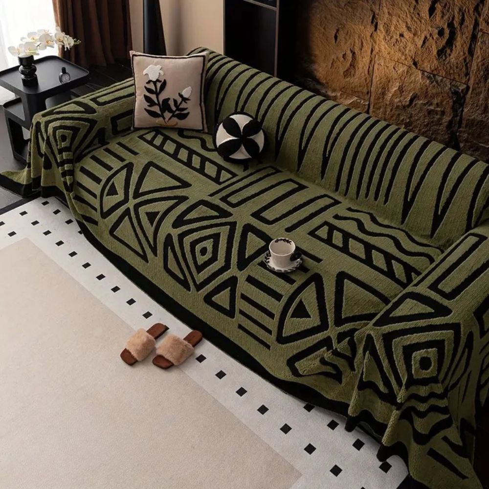 Urban Maze Sofa Cover – Soft Washable Non-Slip Protector