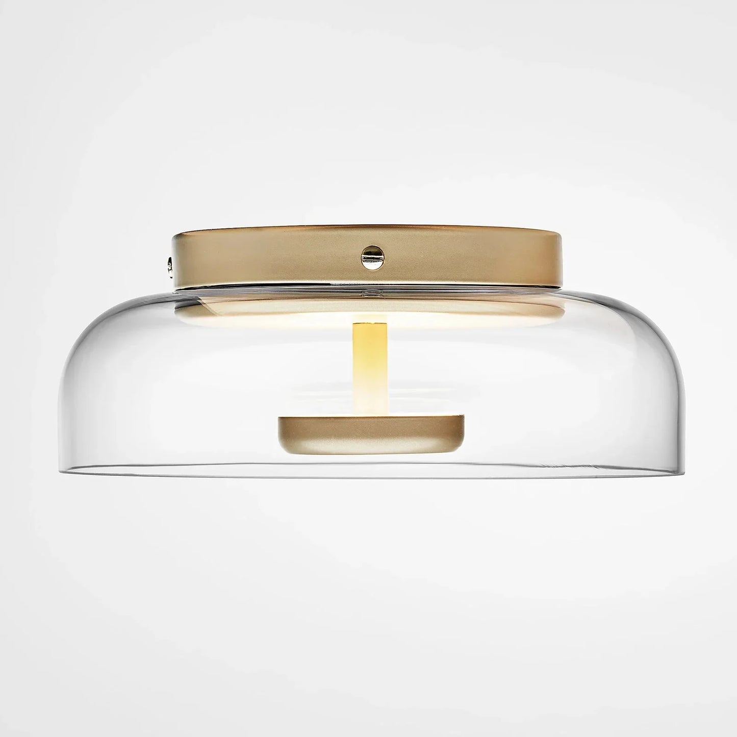 Nowoczesna lampa sufitowa LED z przyciemnianym szkłem