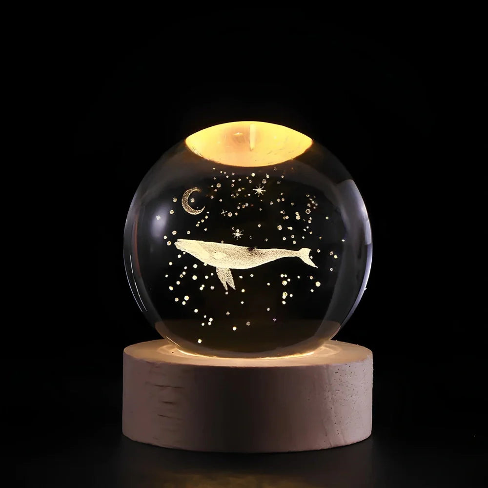 Dekoracyjna kula 3D Galaxy LED lampka nocna